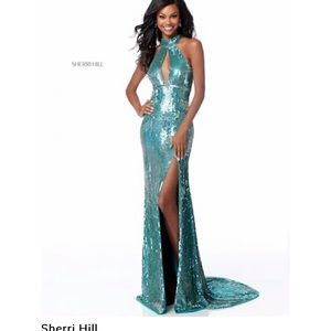 Sherri Hill 00 Black Sequin